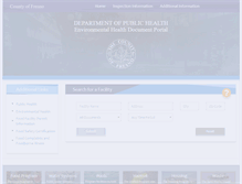 Tablet Screenshot of fresnohealthinspections.com